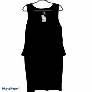 Black H&M preplum dress